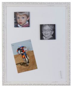 Magneetbord wit in landelijke lijst