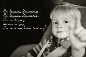 Foto op hout met tekst