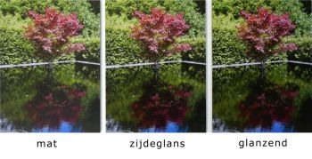 Foto gelijmd op alu dibond met beschermlaag