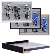 houten baklijst in de kleur zwart, wit of brut