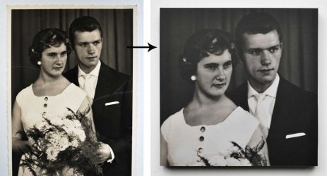 foto digitaliseren voor print foto op hout